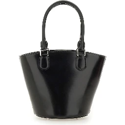 LEATHER TOTE BAG WITH CHARM