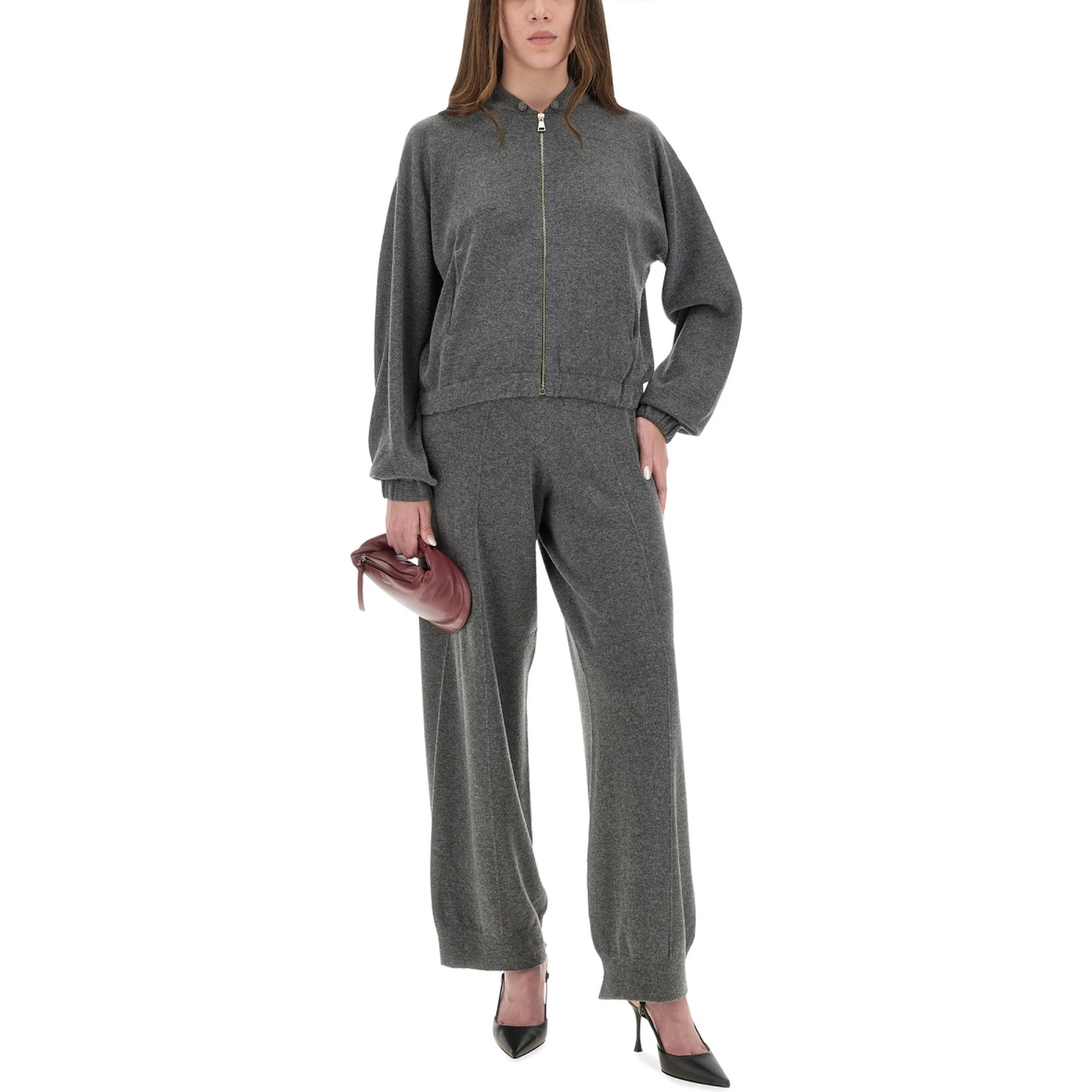 WOOL, SILK AND CASHMERE SWEATSHIRT