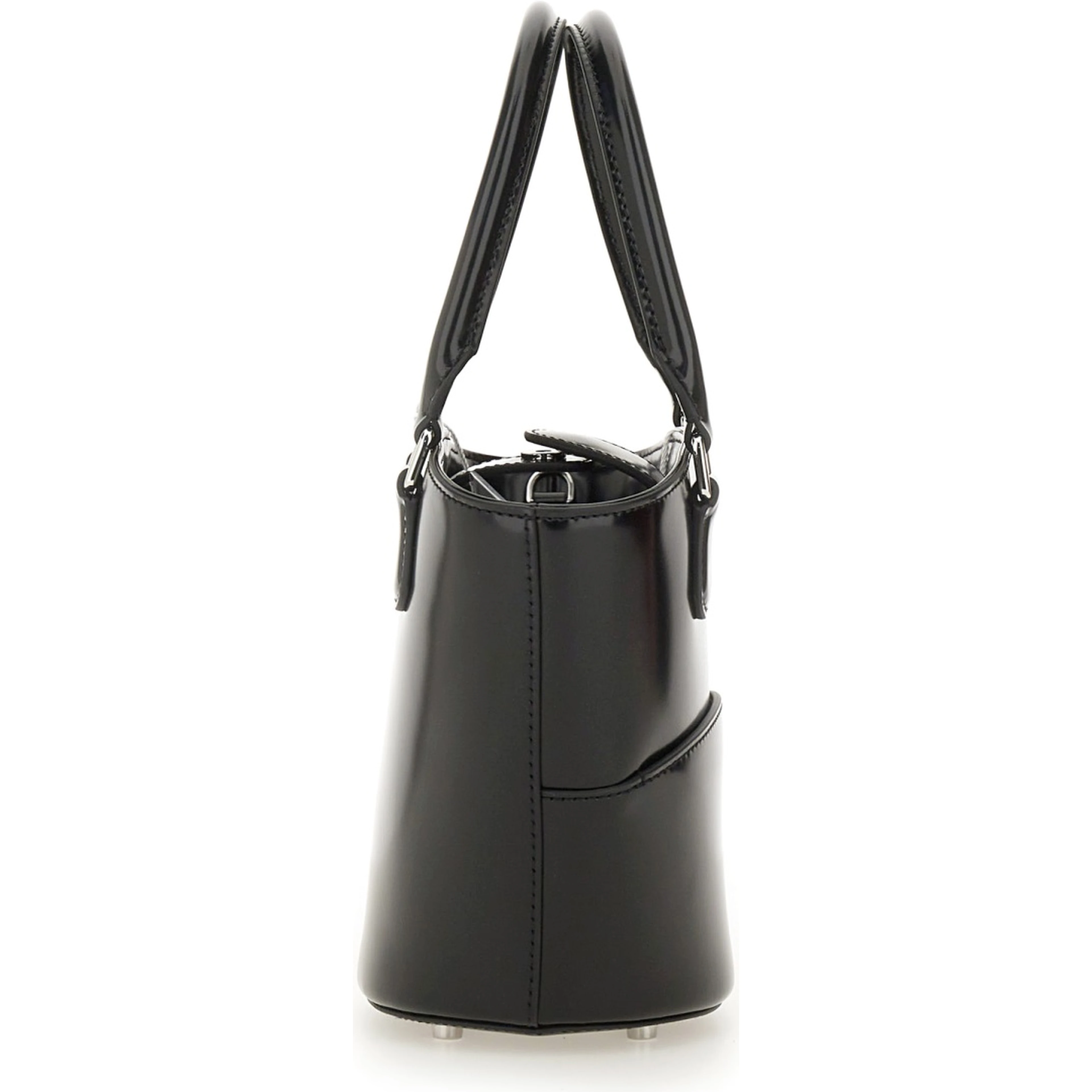 LEATHER TOTE BAG WITH CHARM