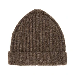 WOOL AND COTTON BLEND BEANIE