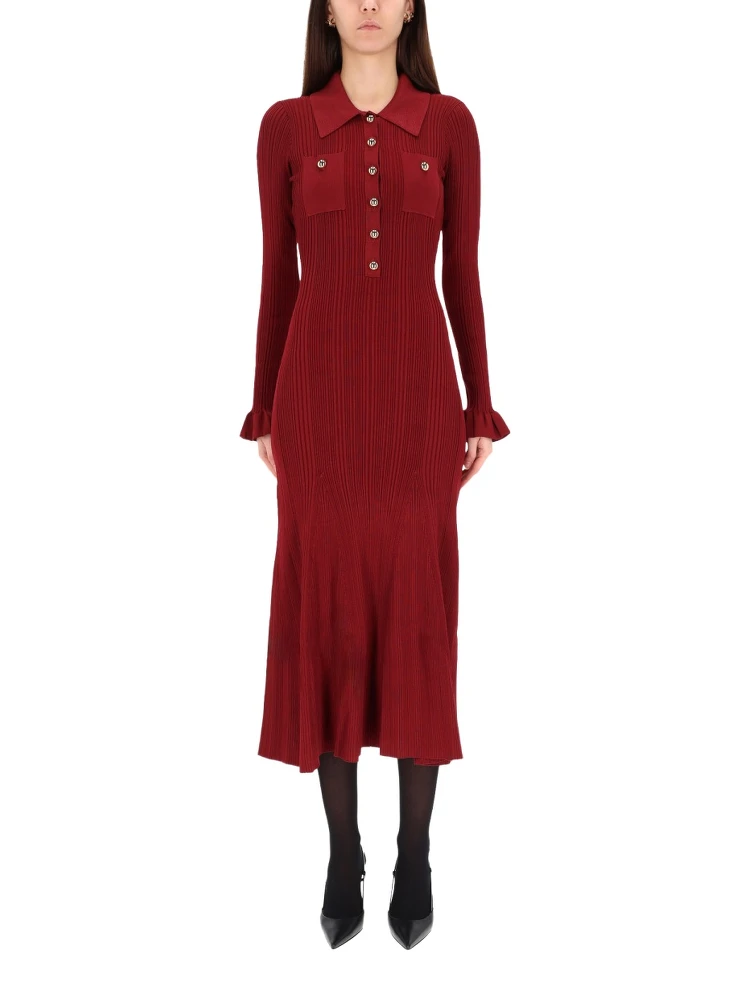 MIDI DRESS WITH COLLAR