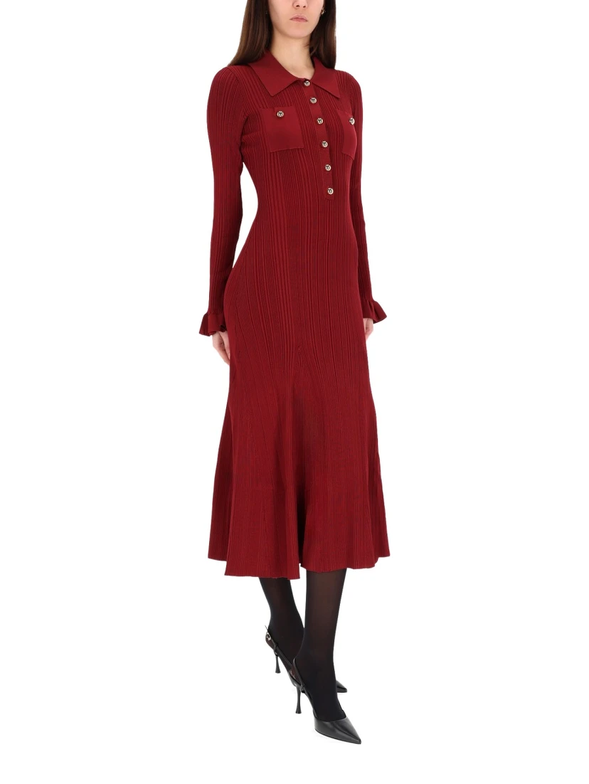 MIDI DRESS WITH COLLAR