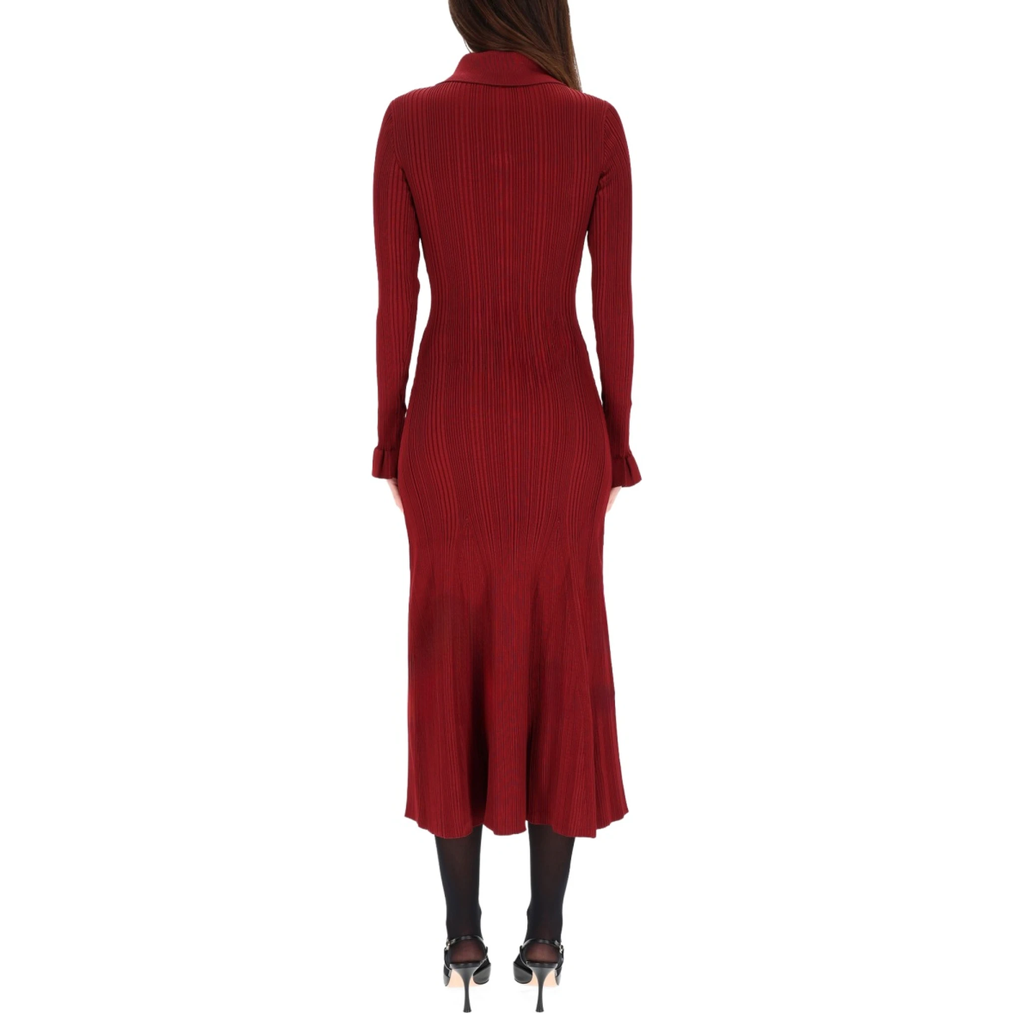 MIDI DRESS WITH COLLAR