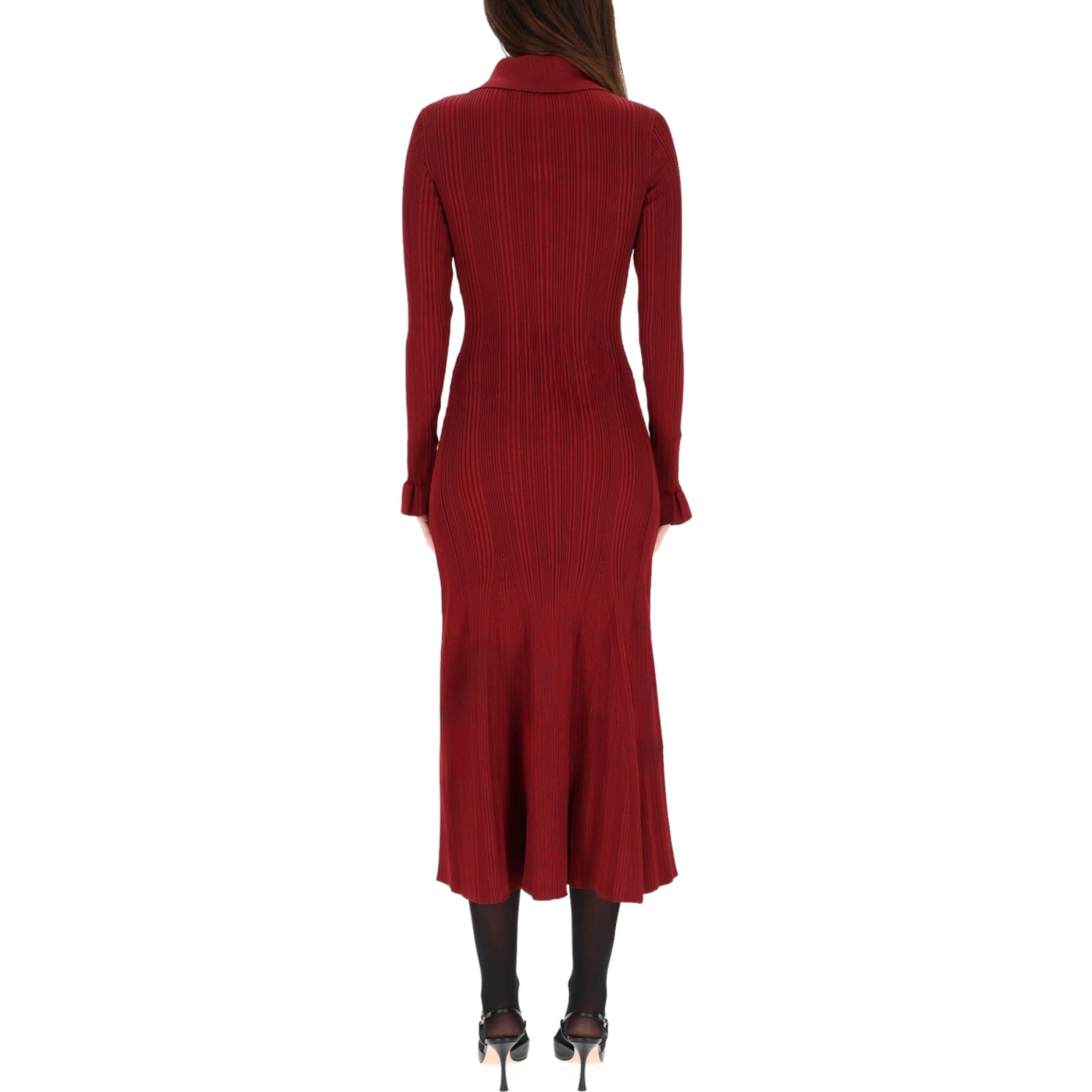 MIDI DRESS WITH COLLAR