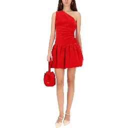 ONE-SHOULDER MINI DRESS "BLOOMER" EFFECT