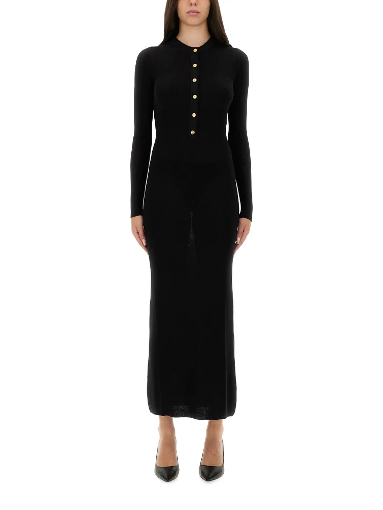 WOOL DRESS WITH BUTTONS