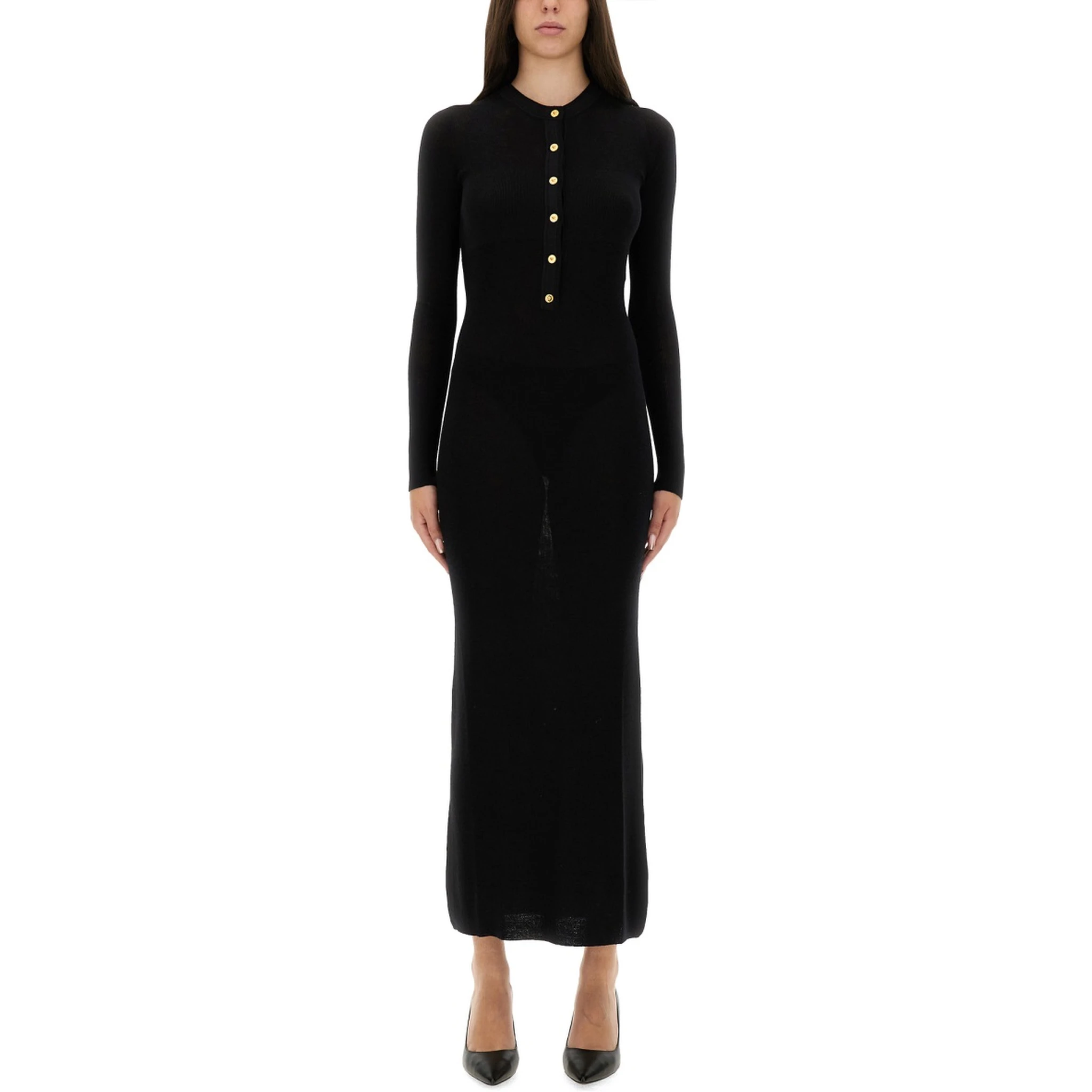 WOOL DRESS WITH BUTTONS