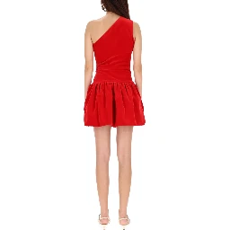 ONE-SHOULDER MINI DRESS "BLOOMER" EFFECT