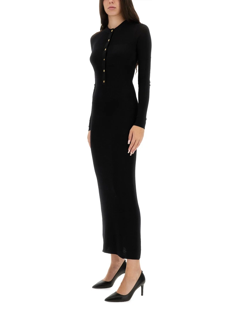 WOOL DRESS WITH BUTTONS