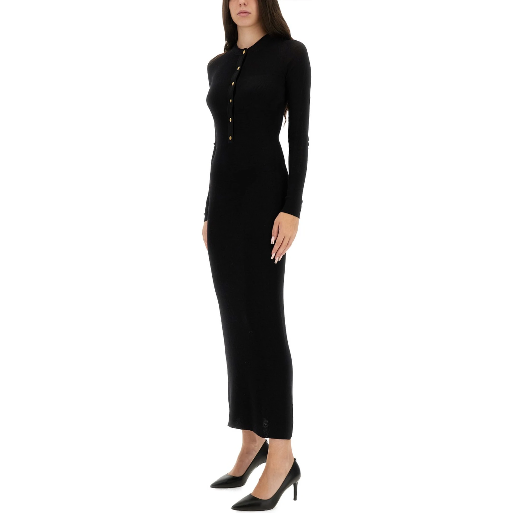 WOOL DRESS WITH BUTTONS