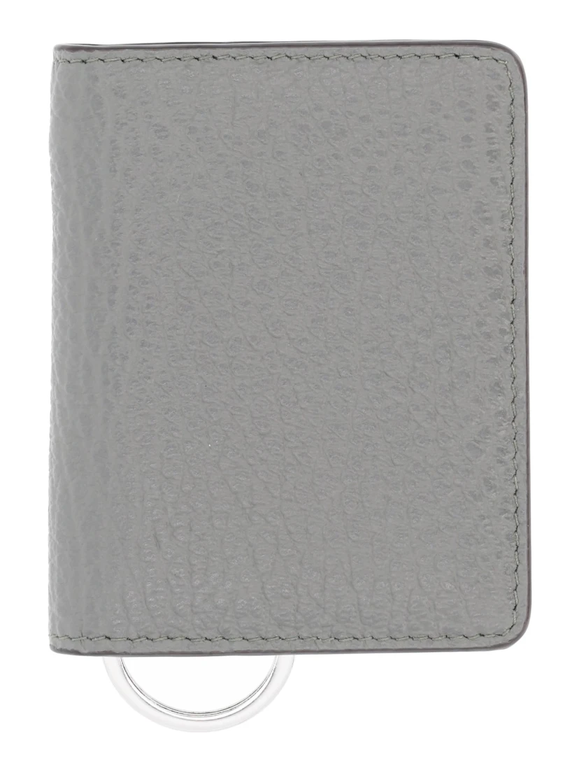 "FOUR STITCHES" CARD HOLDER WITH KEY RING