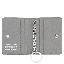 "FOUR STITCHES" CARD HOLDER WITH KEY RING