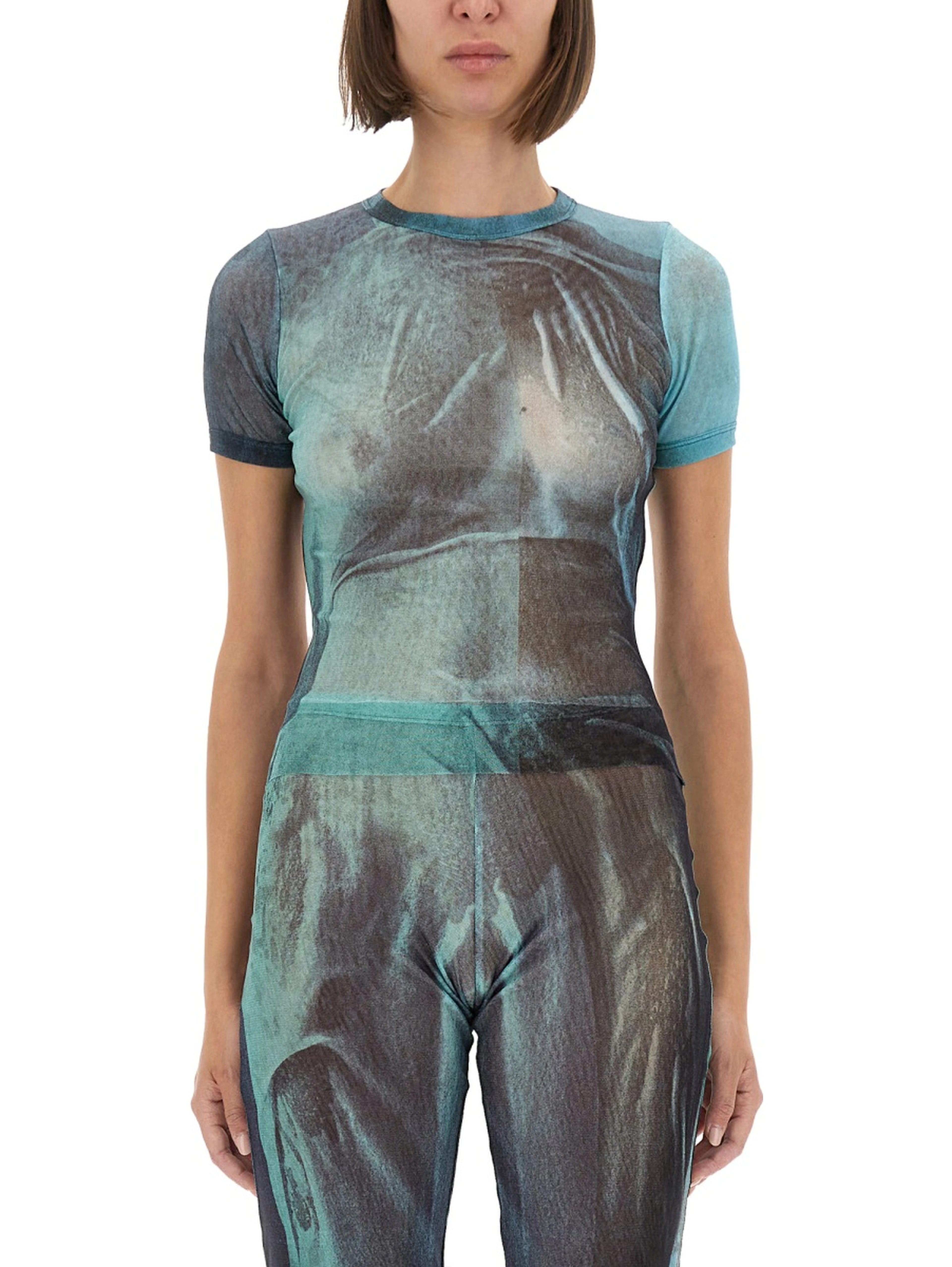 "WATER" MESH T-SHIRT