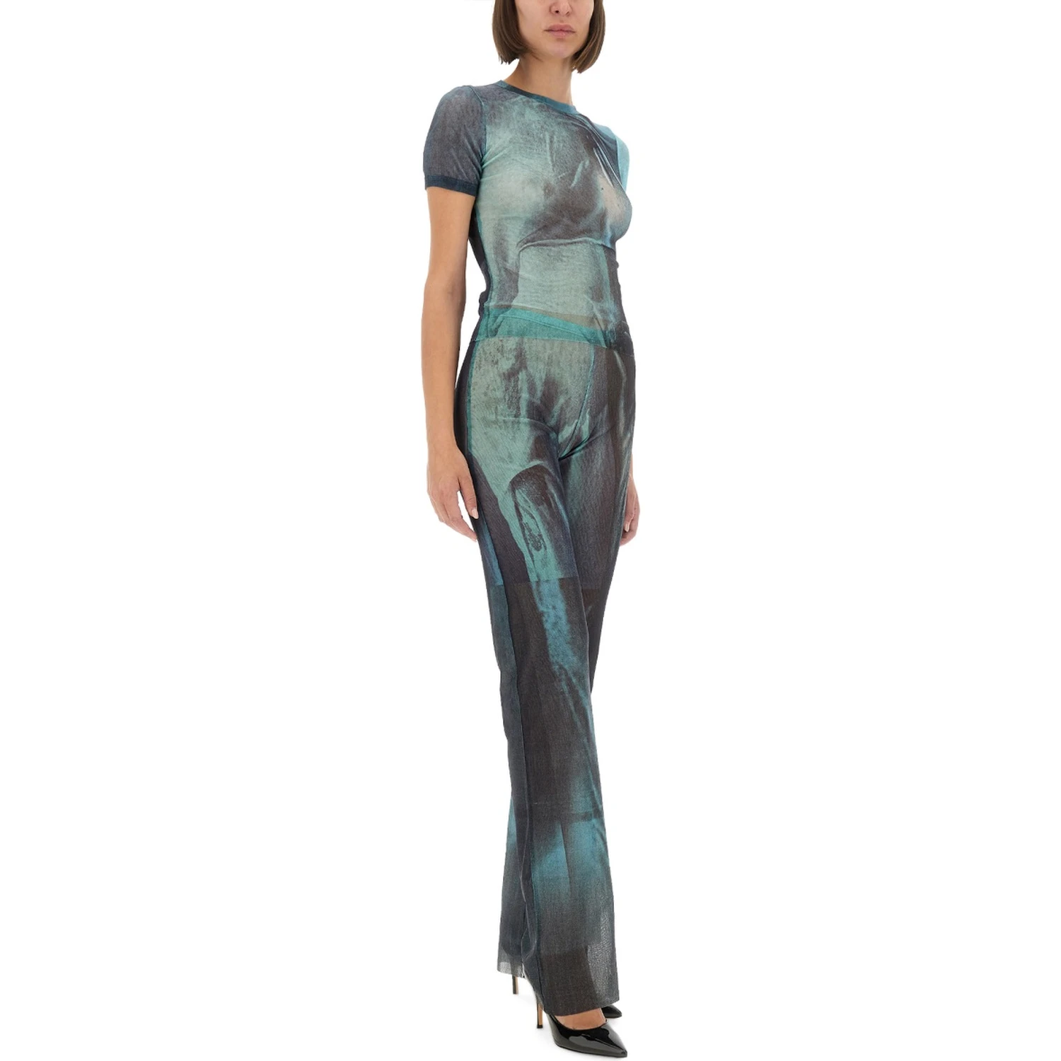 "WATER" MESH T-SHIRT