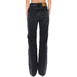 "STAR BLACK DENIM & LEATHER" PANTS