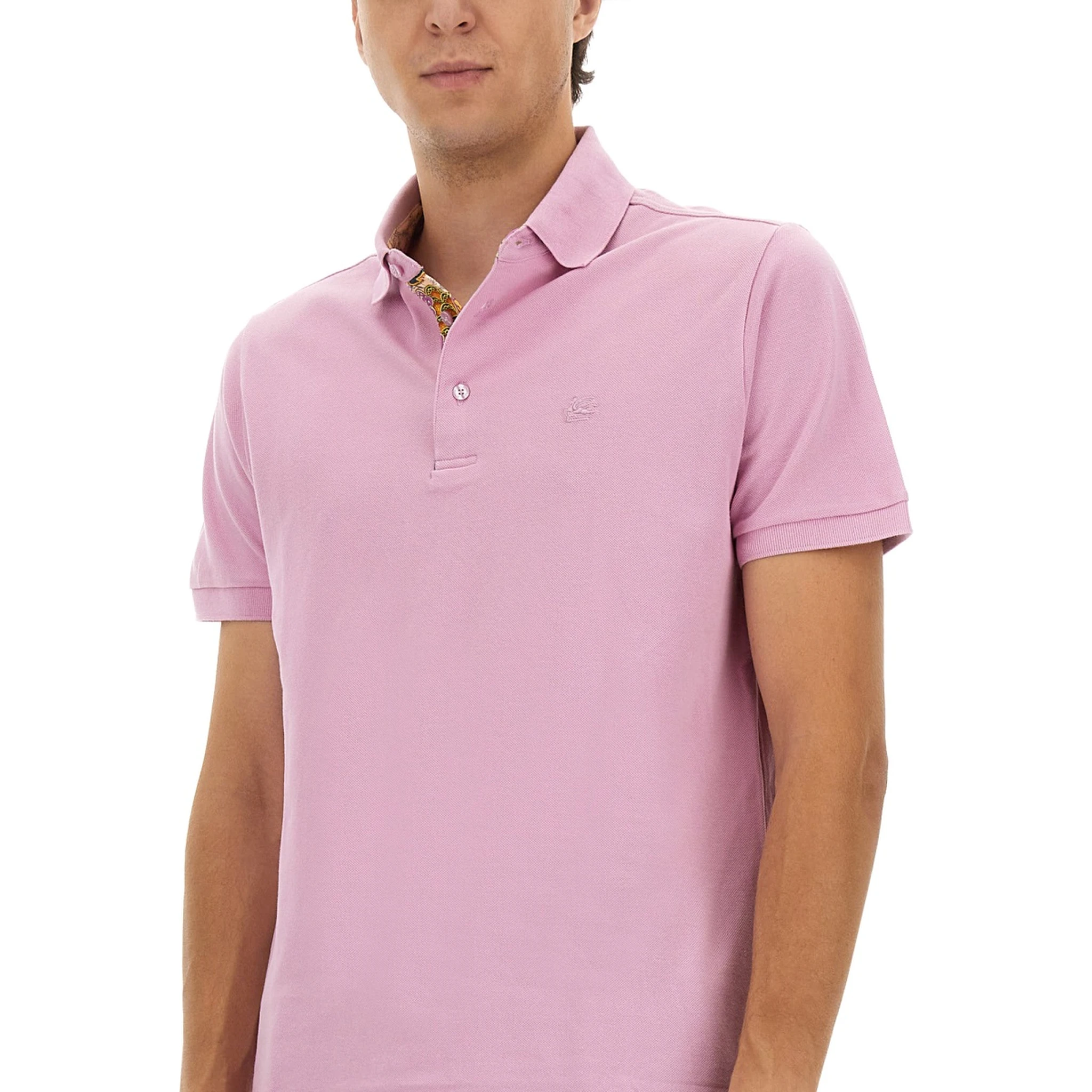 COTTON POLO SHIRT WITH PEGASUS