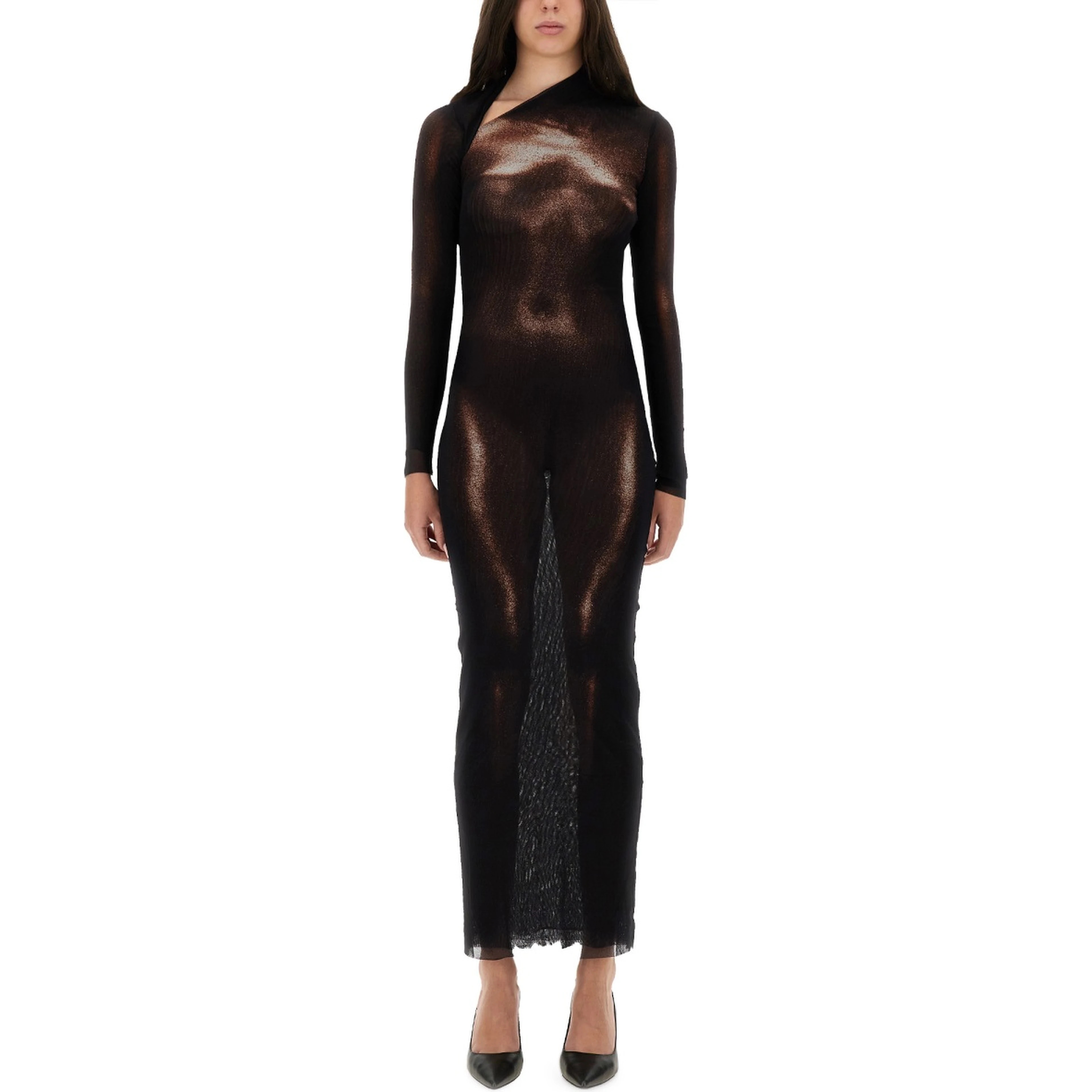 "BODY DUST" PRINT DRESS