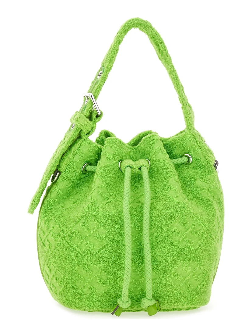 "T MONOGRAM" MINI BUCKET BAG