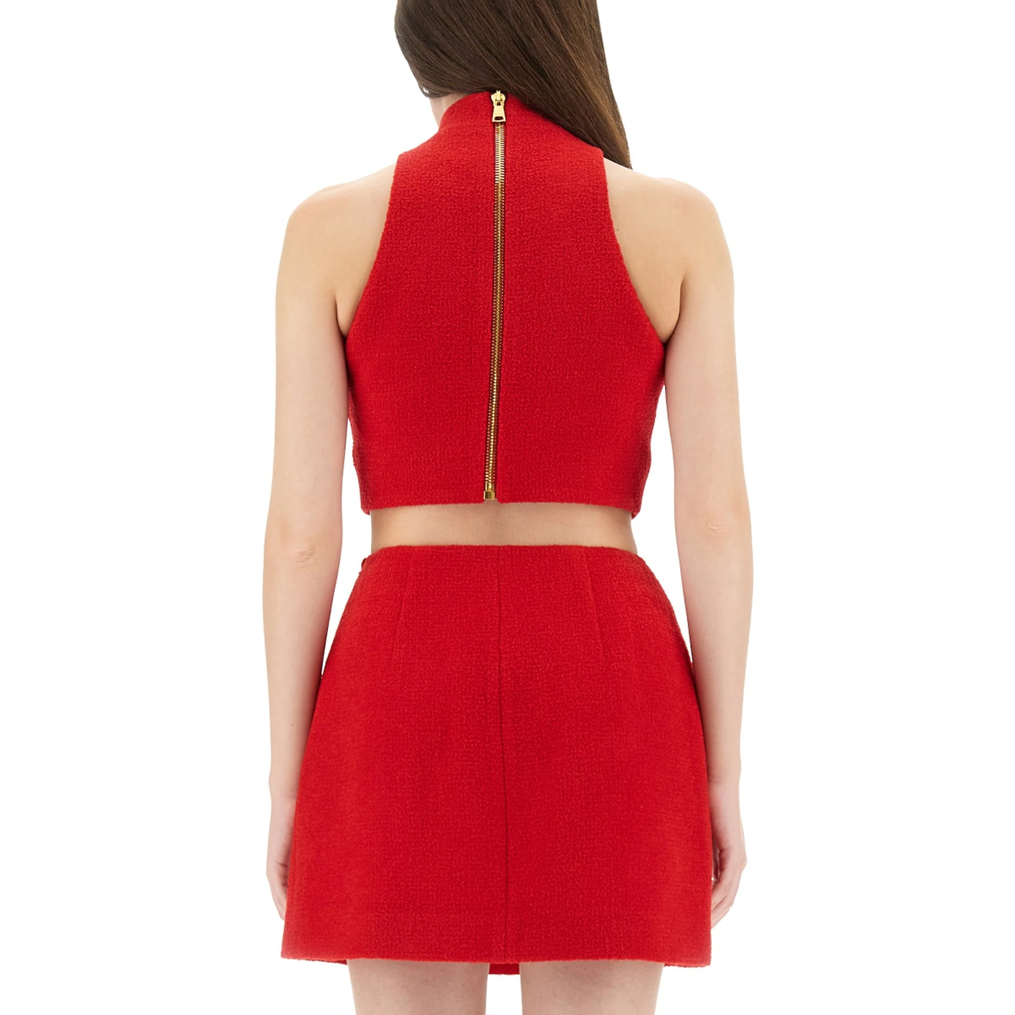 بلوزة قصيرة من الصوف