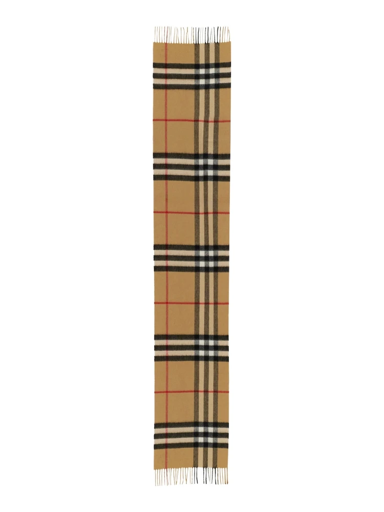 CASHMERE CHECK SCARF