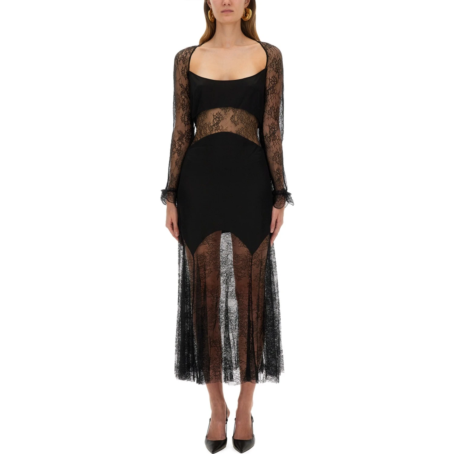 LONG LACE DRESS