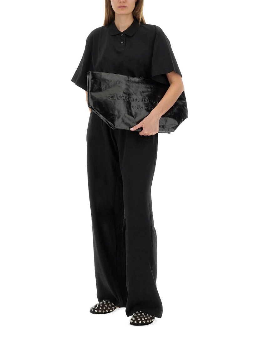 CROPPED JERSEY POLO SHIRT