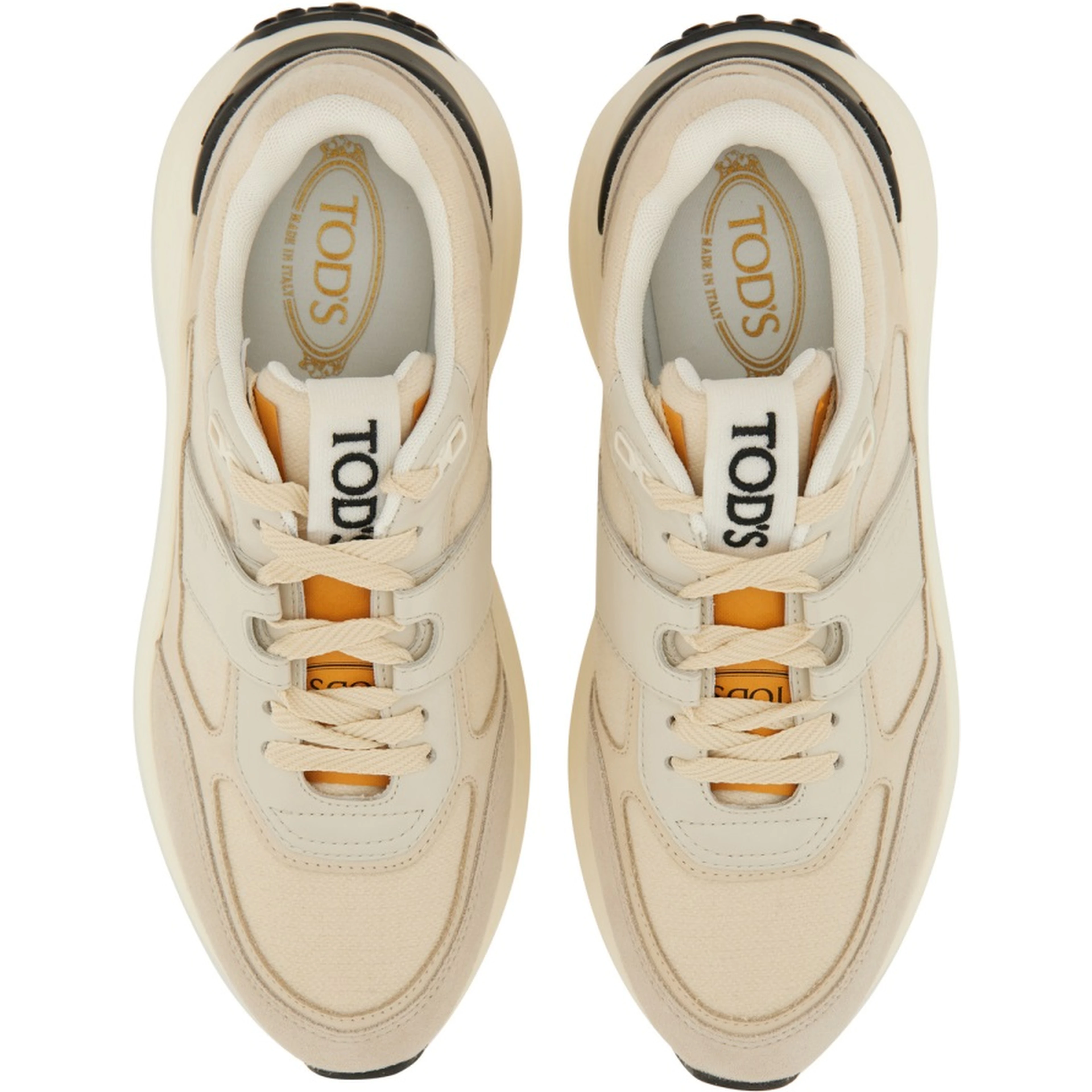 FABRIC AND SUEDE SNEAKER