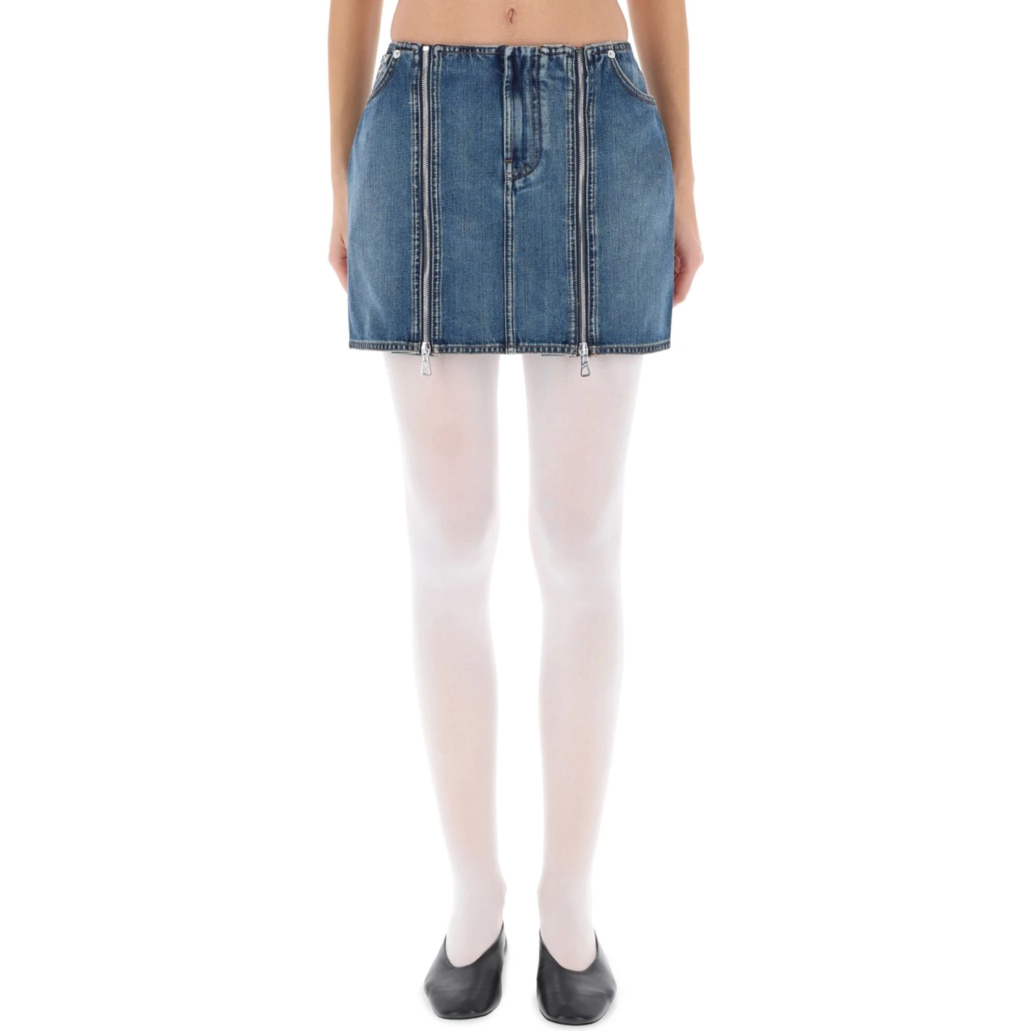 MINISKIRT WITH DOUBLE ZIPPER