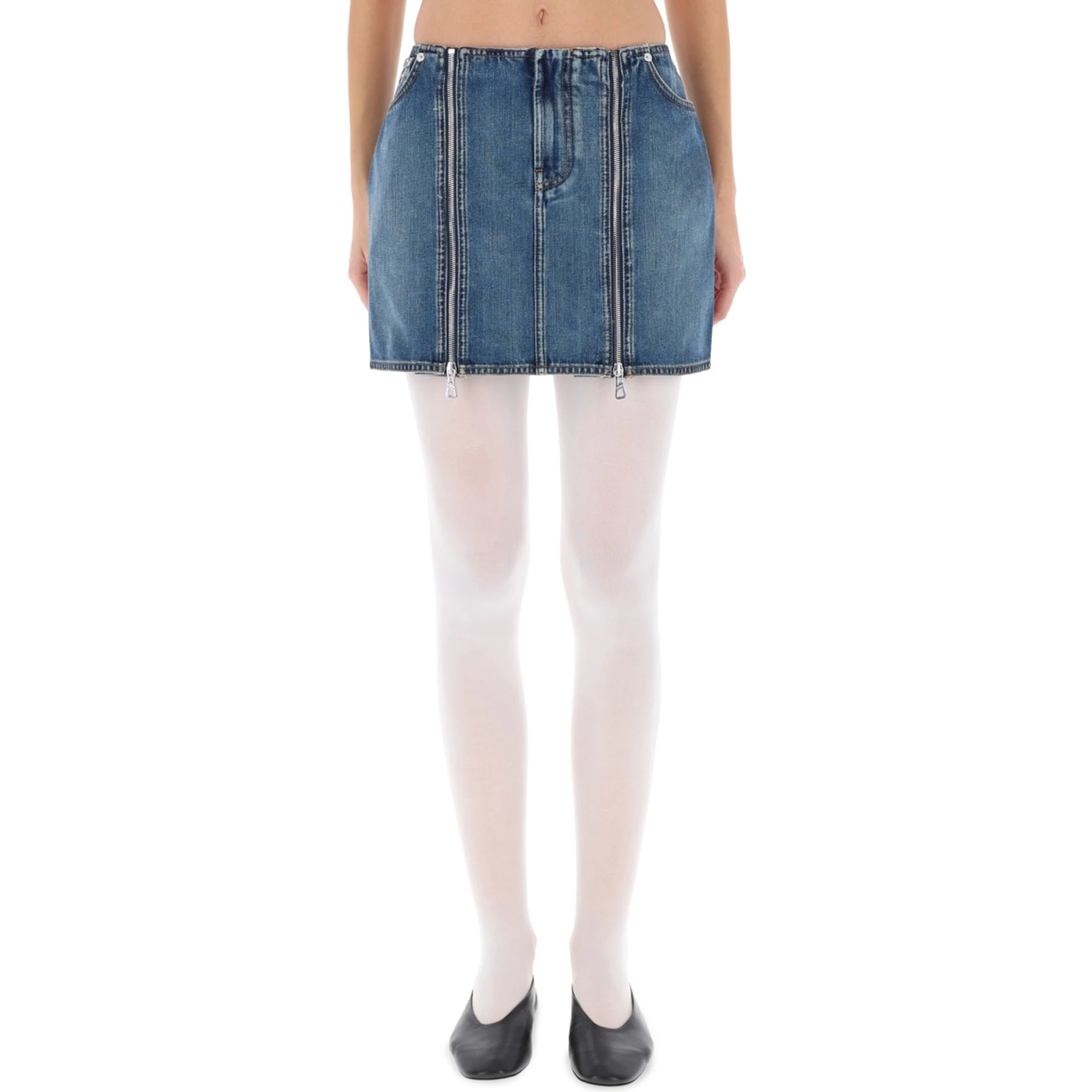 MINISKIRT WITH DOUBLE ZIPPER