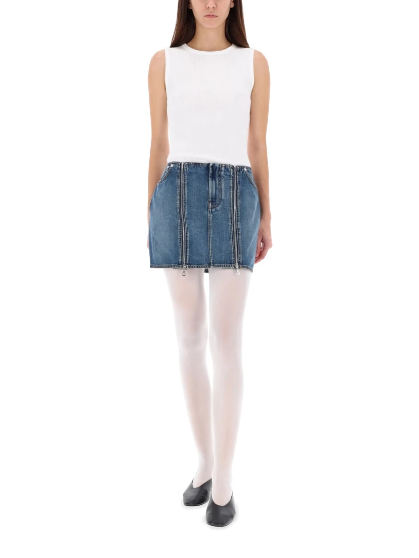 MINISKIRT WITH DOUBLE ZIPPER