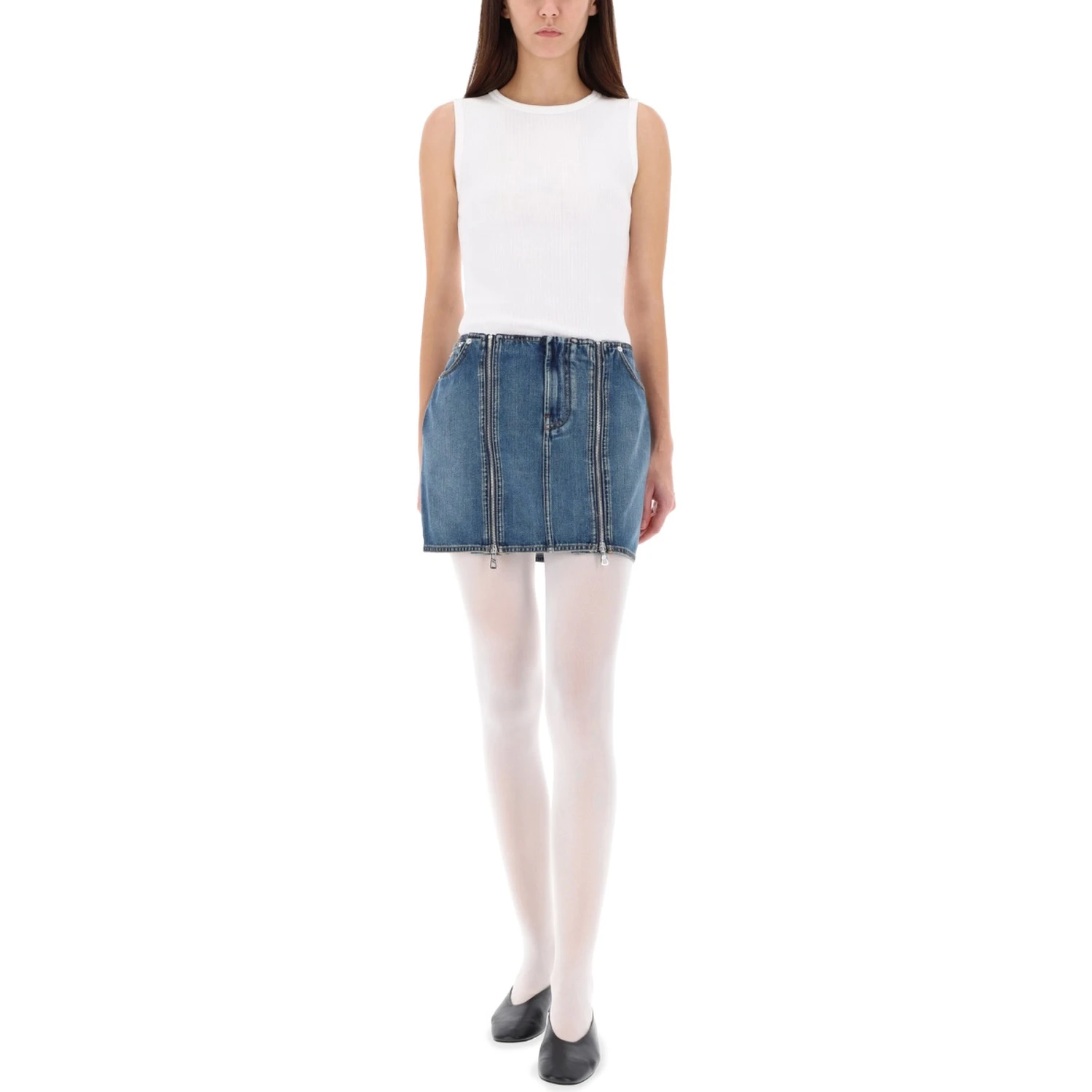 MINISKIRT WITH DOUBLE ZIPPER