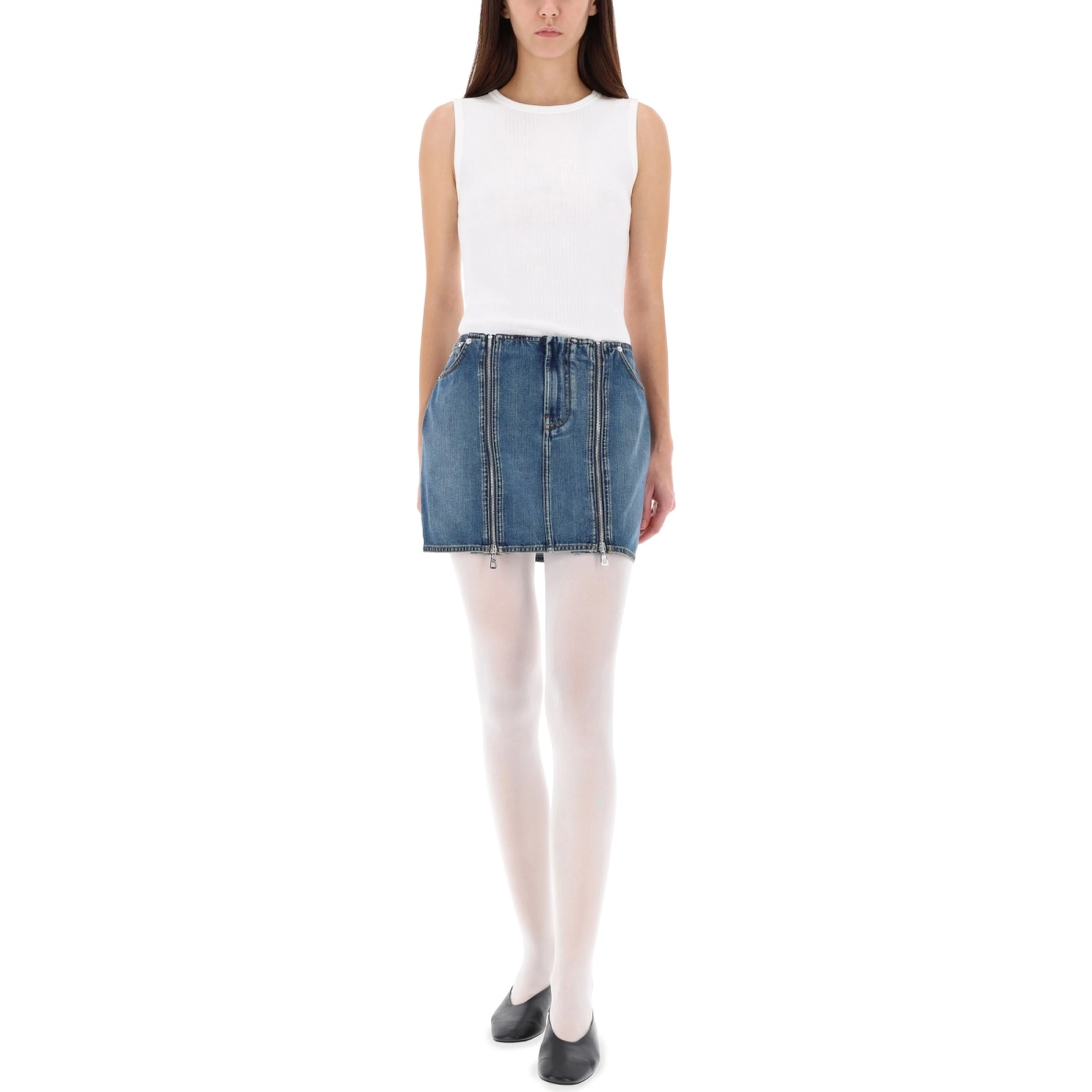 MINISKIRT WITH DOUBLE ZIPPER