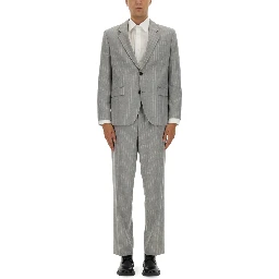 SLIM FIT SUIT WITH STRIPED PATTERN