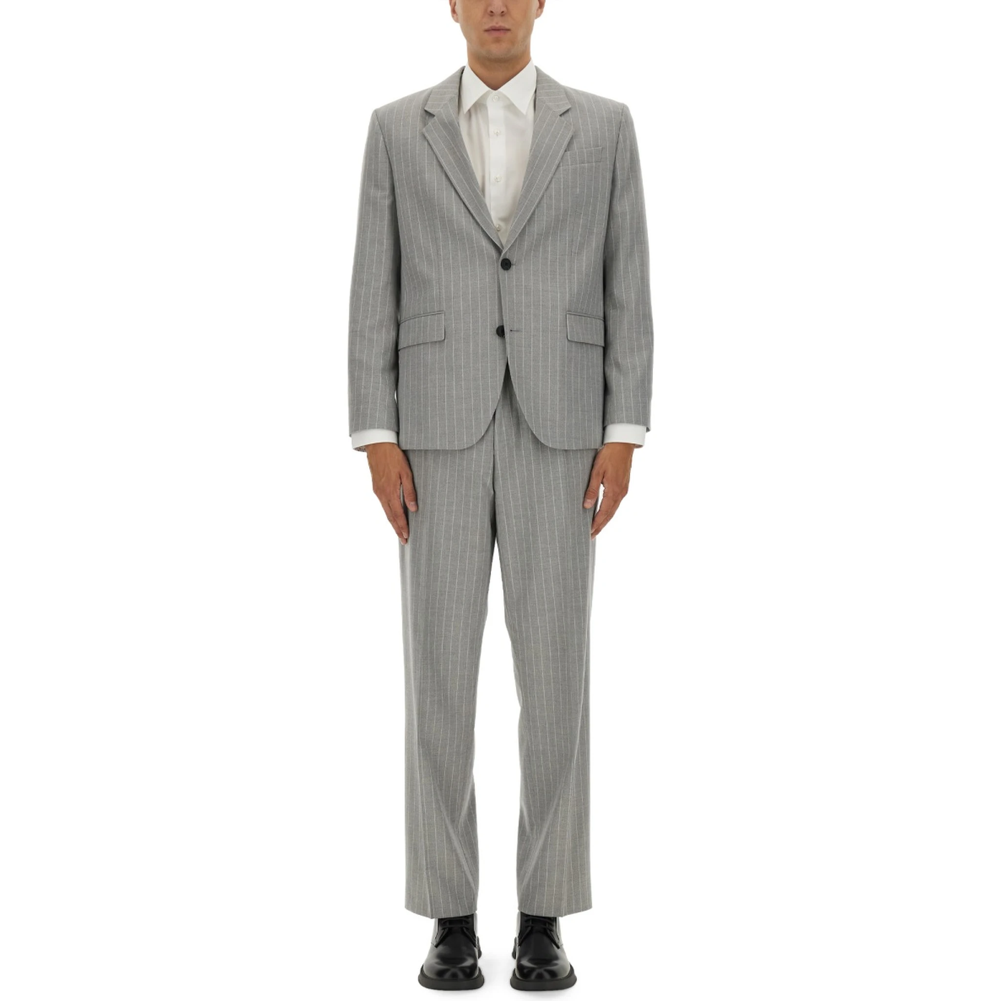 SLIM FIT SUIT WITH STRIPED PATTERN