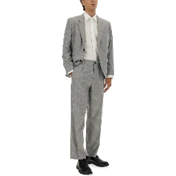 SLIM FIT SUIT WITH STRIPED PATTERN