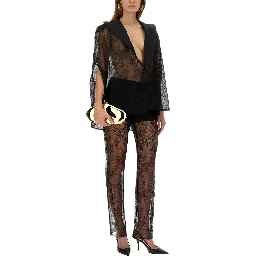 BLAZER-INSPIRED LACE CAPE