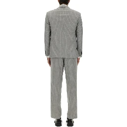 SLIM FIT SUIT WITH STRIPED PATTERN