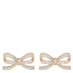 BOW EARRINGS WITH CRYSTALS