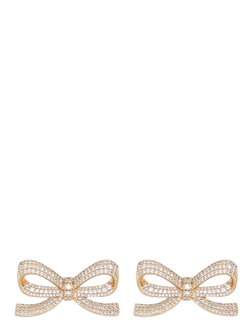BOW EARRINGS WITH CRYSTALS