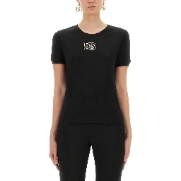 JERSEY T-SHIRT WITH DG LOGO EMBROIDERY