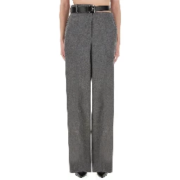 FLANNEL PANTS WITH BELT