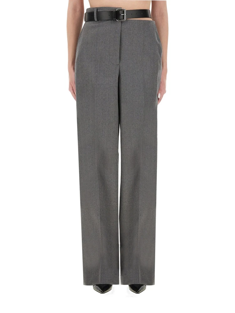 FLANNEL PANTS WITH BELT