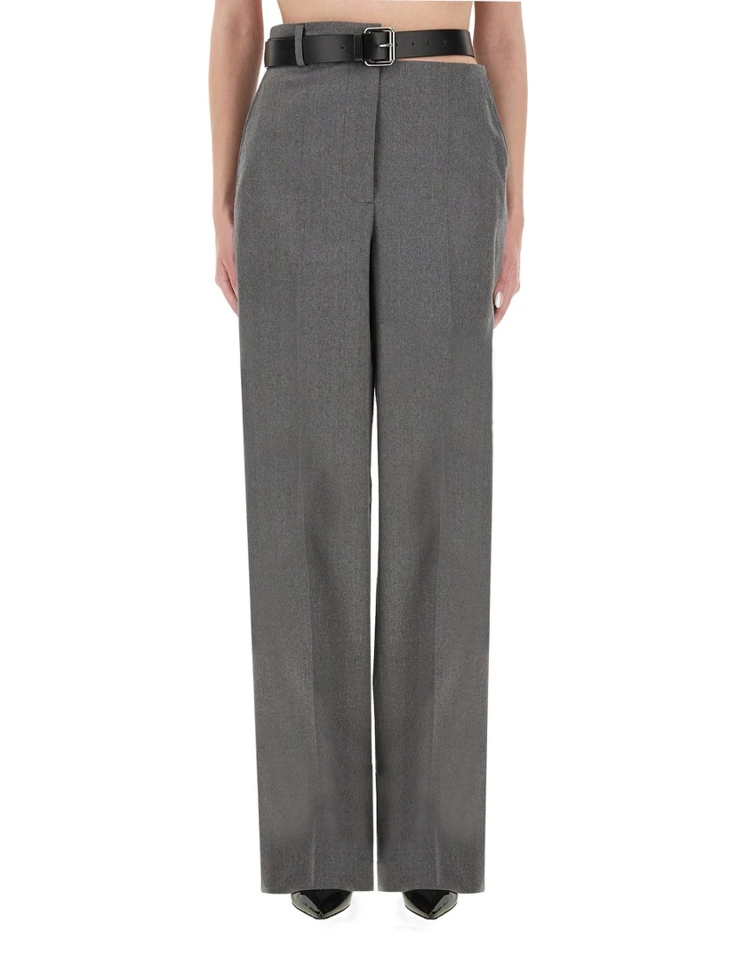 FLANNEL PANTS WITH BELT