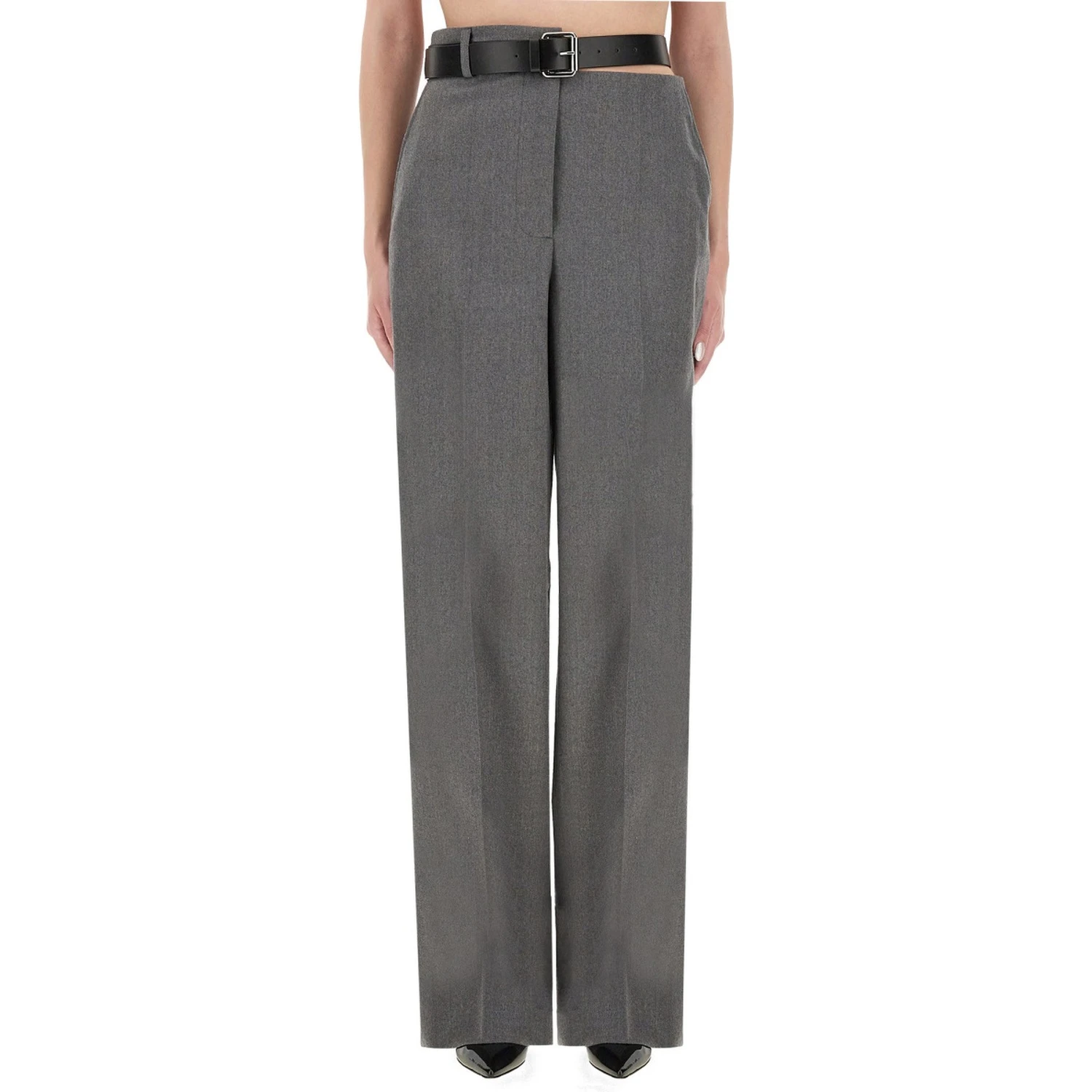 FLANNEL PANTS WITH BELT