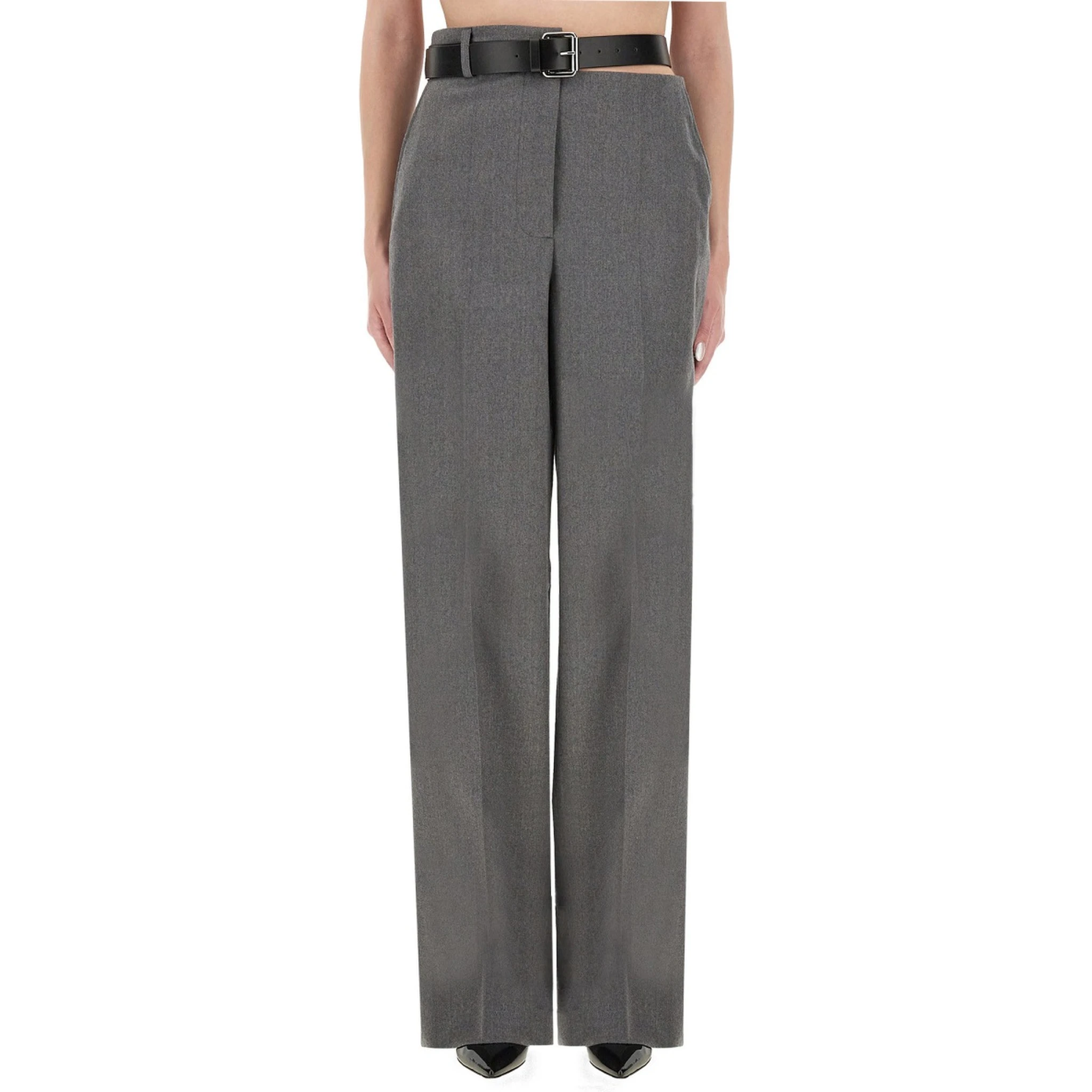 FLANNEL PANTS WITH BELT