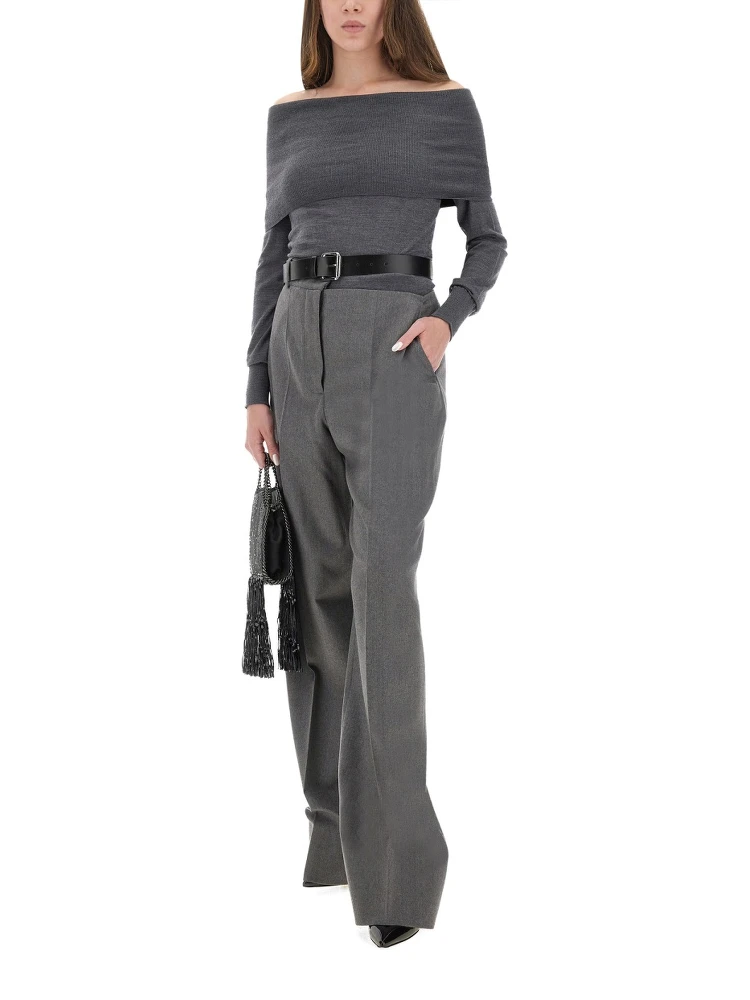 FLANNEL PANTS WITH BELT alternative