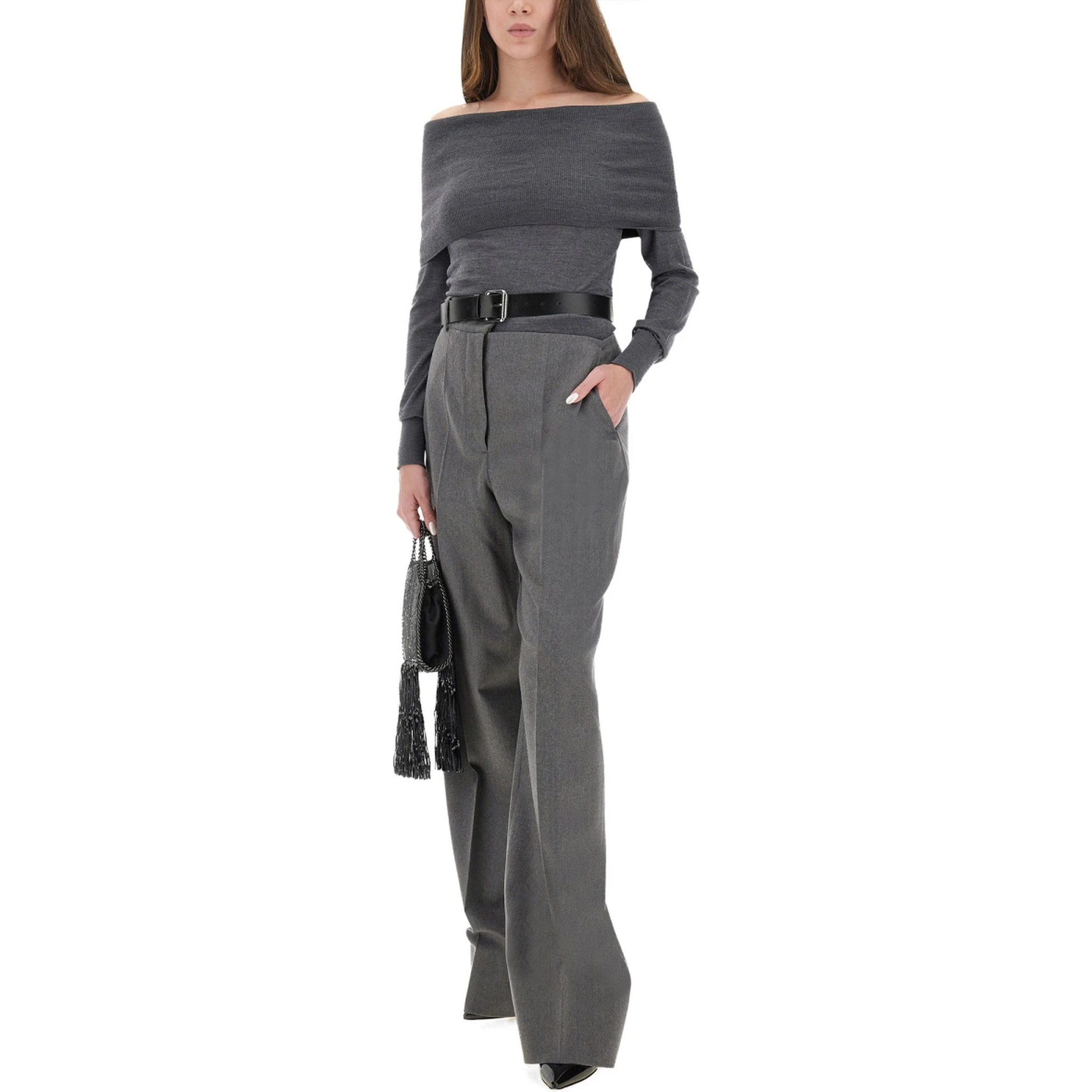 FLANNEL PANTS WITH BELT