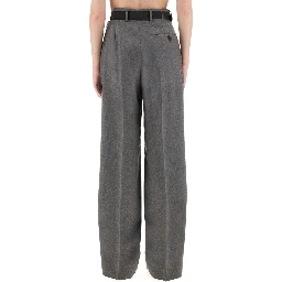 FLANNEL PANTS WITH BELT