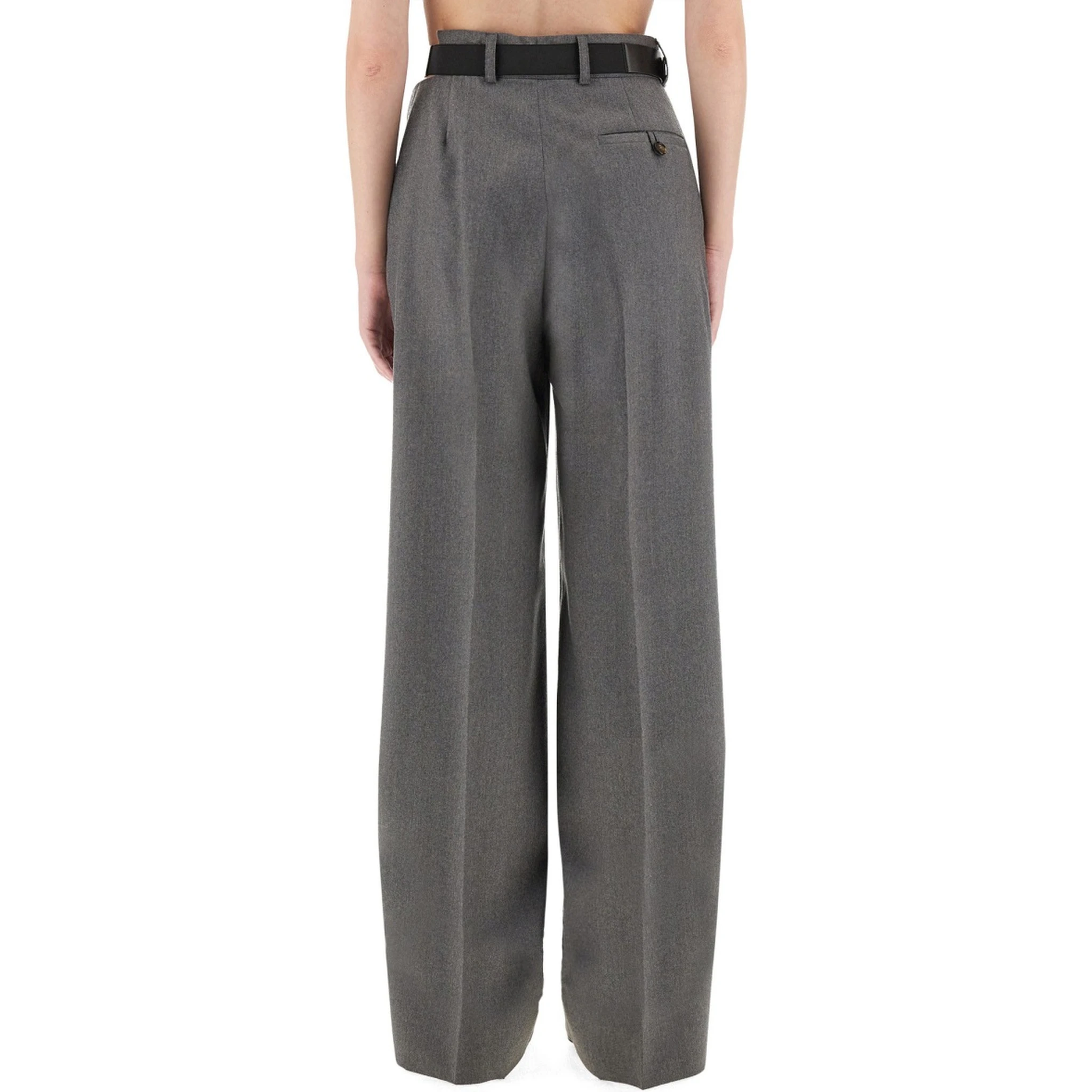 FLANNEL PANTS WITH BELT