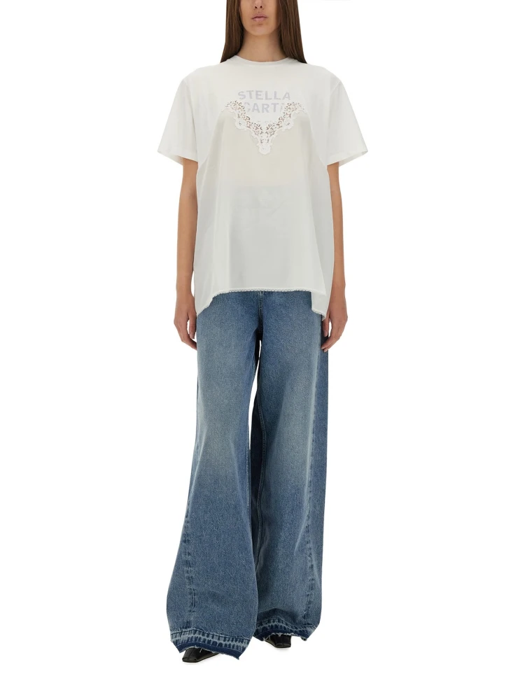 T-SHIRT WITH LACE INSERT alternative